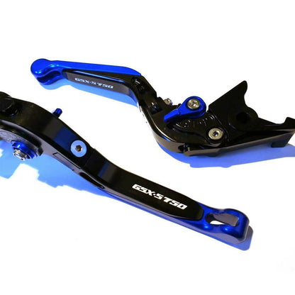 Suzuki GSX-S750 2011-2023 Adjustable Clutch Brake Lever Set - Blue/Black