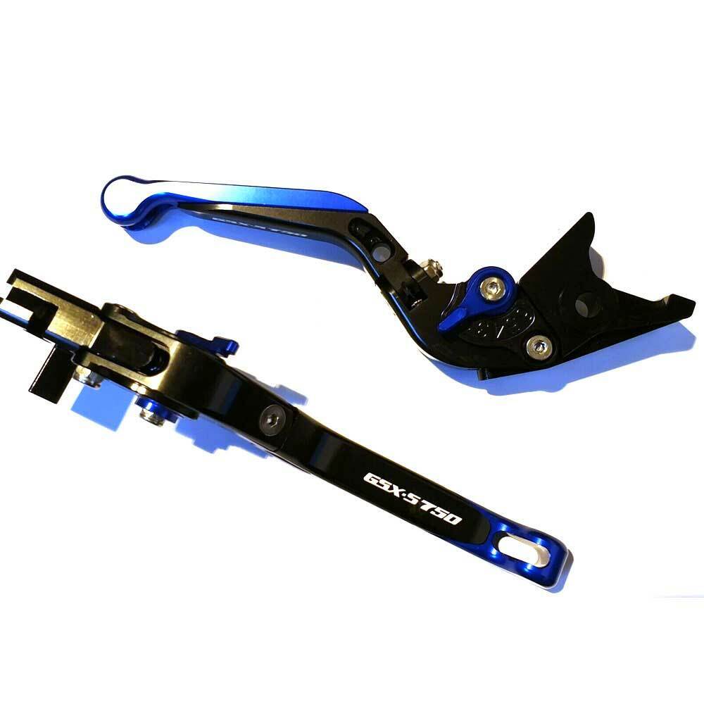 Suzuki GSX-S750 2011-2023 Adjustable Clutch Brake Lever Set - Blue/Black