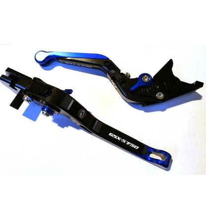 Suzuki GSX-S750 2011-2023 Adjustable Clutch Brake Lever Set - Blue/Black