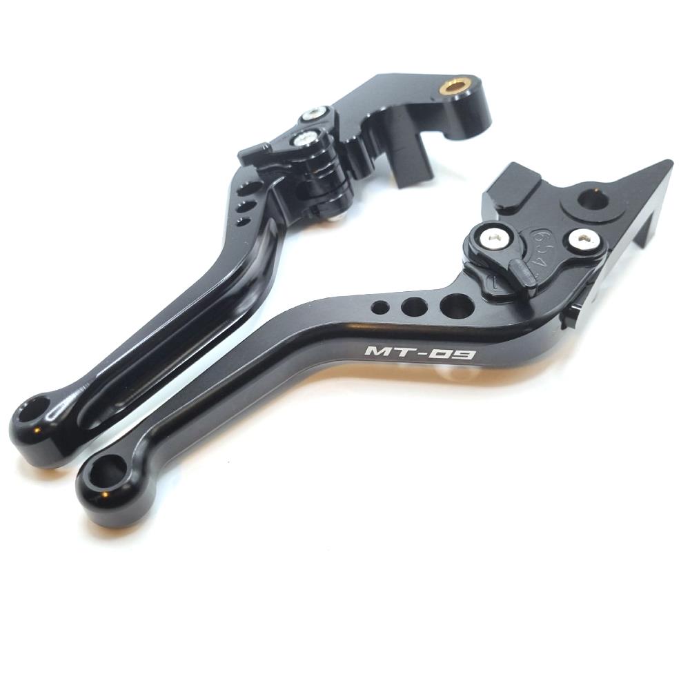 Short Black Clutch & Brake Lever Set - Yamaha MT-09 2014-2020