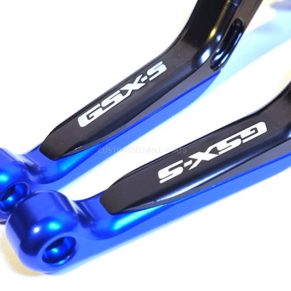 Suzuki GSX-S750 2011-2023 Adjustable Clutch Brake Lever Set - Black/Blue