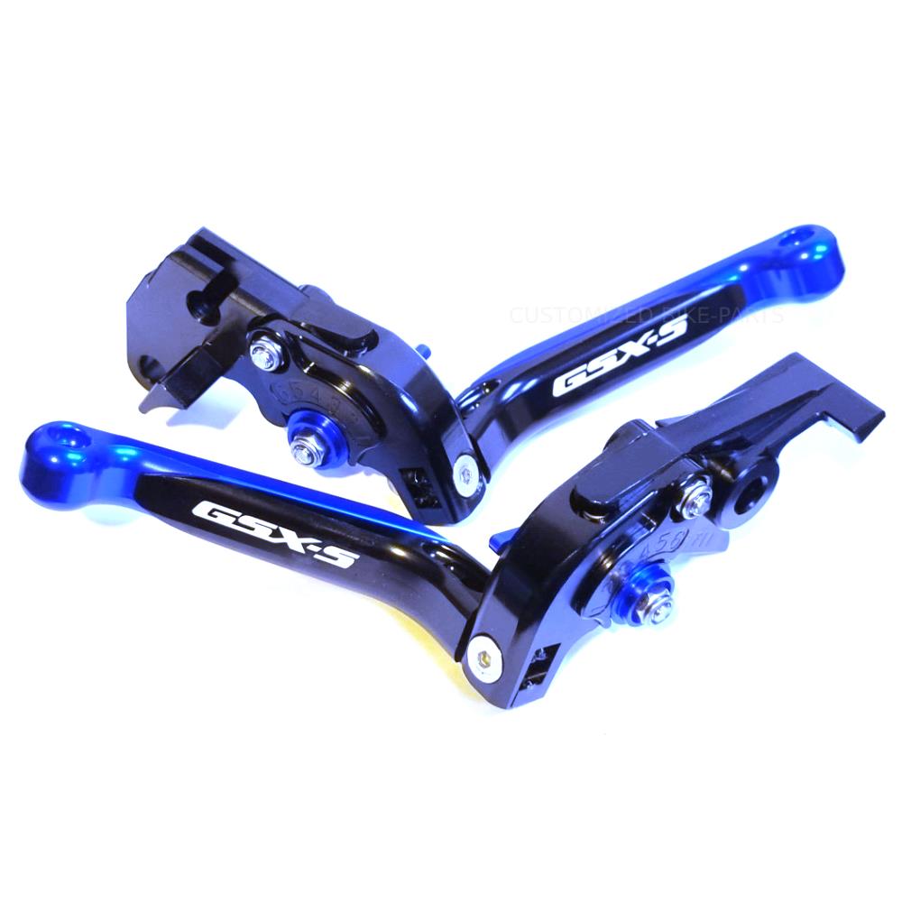 Suzuki GSX-S750 2011-2023 Adjustable Clutch Brake Lever Set - Black/Blue