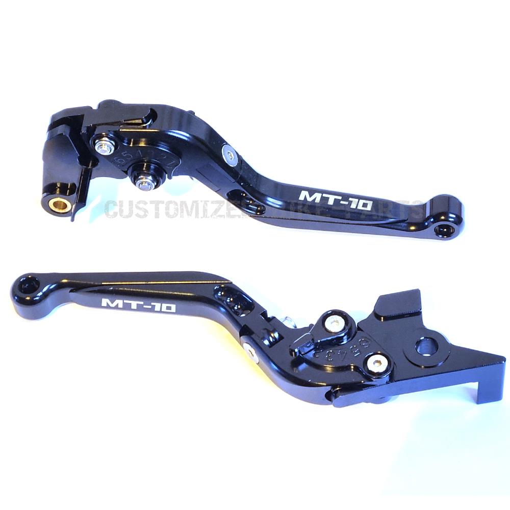 Black/Black Adjustable Clutch Brake Lever Set Yamaha MT-10 / MT-10 SP 2016-2021