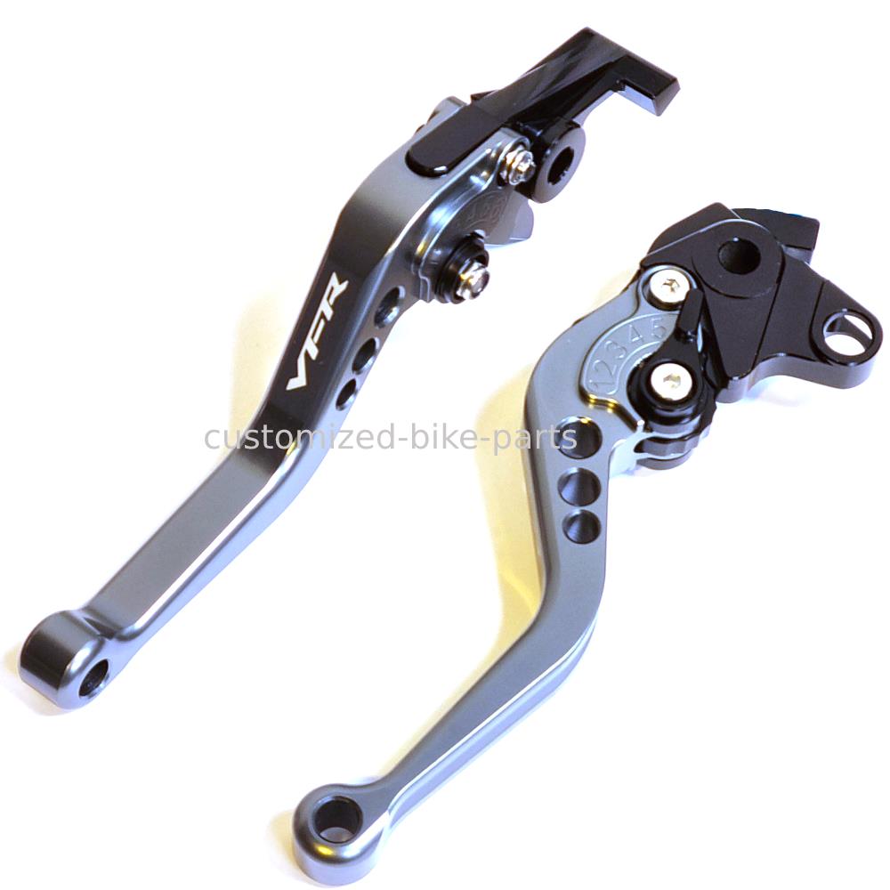 Honda VFR 800 2002-2020 / VFR750 1991-1997 Short Clutch Brake Lever Set Titanium