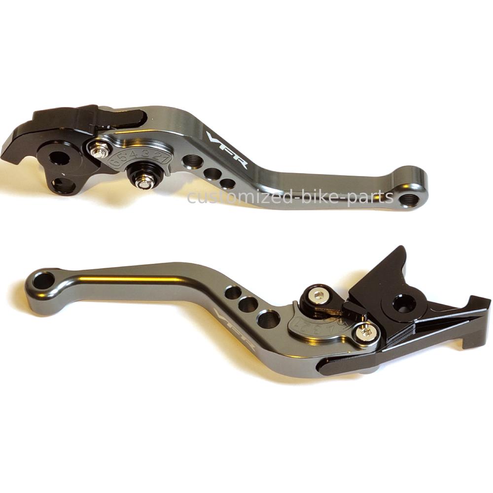 Honda VFR 800 2002-2020 / VFR750 1991-1997 Short Clutch Brake Lever Set Titanium