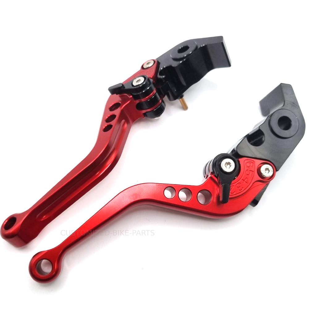 Short Red Clutch & Brake Levers For Ducati MONSTER 1200 / S / R 2014-2020