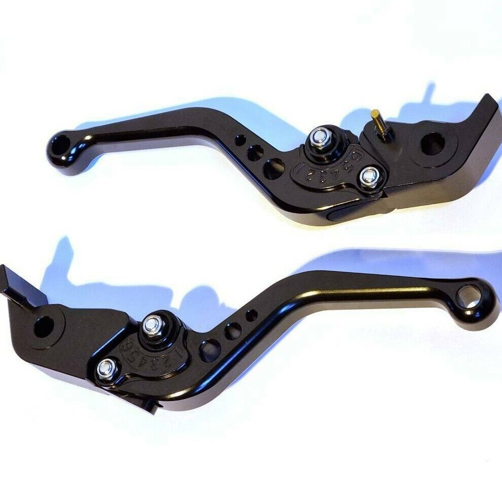 CNC Short Black Clutch & Brake Levers For Ducati 848 2007-2013