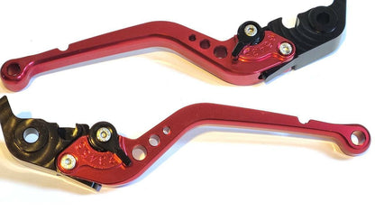 Long Red Clutch & Brake Levers - Ducati Multistrada 1200 / 1260 / S / GT