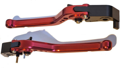 Long Red Clutch & Brake Levers For Ducati MONSTER 1200 / S / R 2014-2020