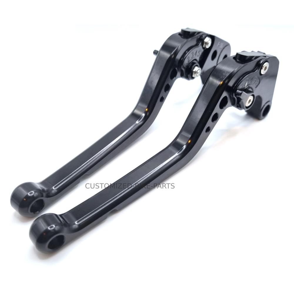 CNC Long Black Clutch & Brake Levers For Suzuki GSX-S1000 F / S 2015-2020