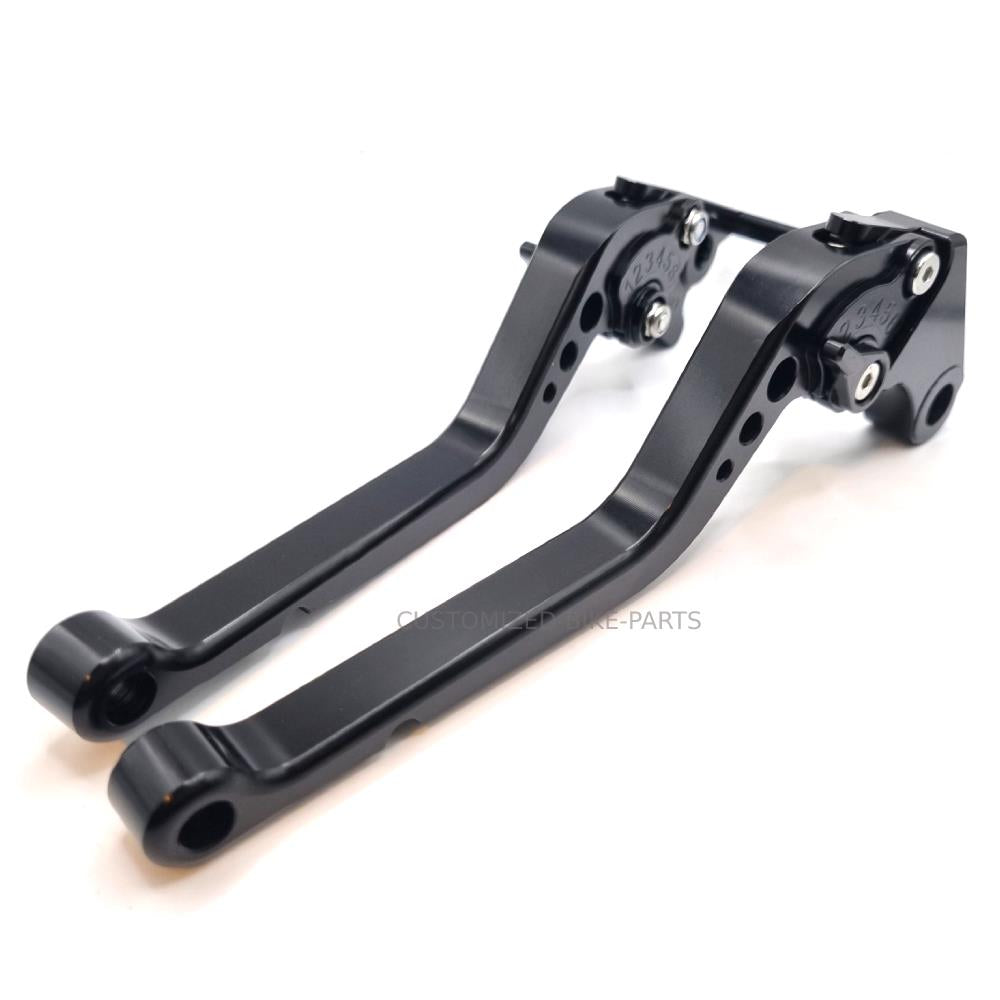 Long Black Clutch & Brake Levers For Honda CB125R 2019-2024