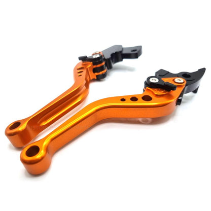 Short Orange Clutch & Brake Levers For KTM RC 125 2014-2023