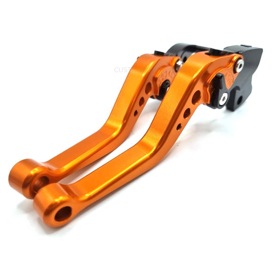 CNC Short Orange Clutch & Brake Levers For KTM 390 Adventure 2020-2024