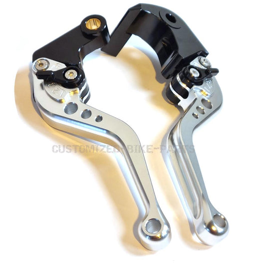 Short Silver Clutch & Brake Levers For Honda CBR 125 R CBR125 2005-2021