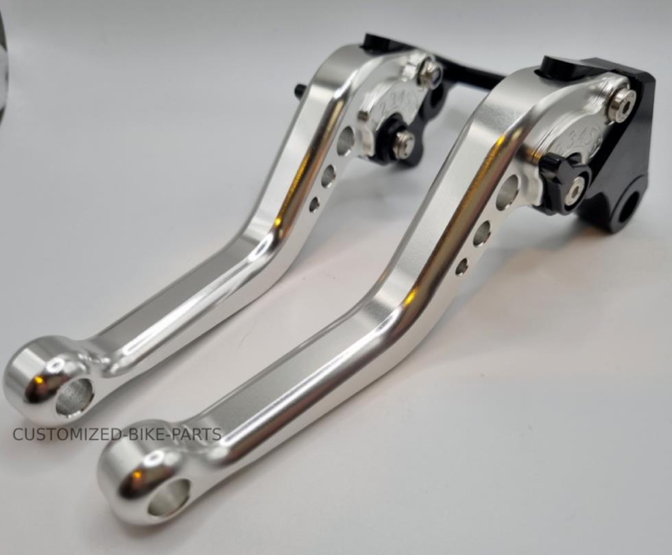 Short Silver Clutch & Brake Levers Set For Honda GROM / MSX125 2013-2024