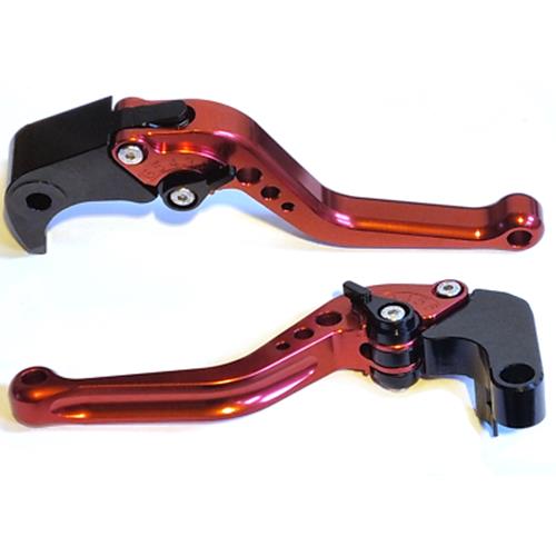 Short Red Clutch & Brake Levers For Suzuki GSX-S1000 F / S 2015-2020