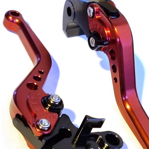 Short Red Clutch & Brake Levers For Suzuki GSX-S1000 F / S 2015-2020