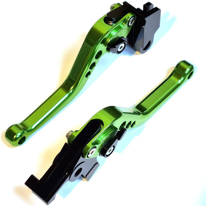 CNC Short Green Clutch & Brake Levers For Kawasaki ER-6N Ninja 650R 2009-2016