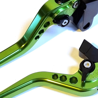 CNC Short Green Clutch & Brake Levers For Kawasaki ER-6N Ninja 650R 2009-2016