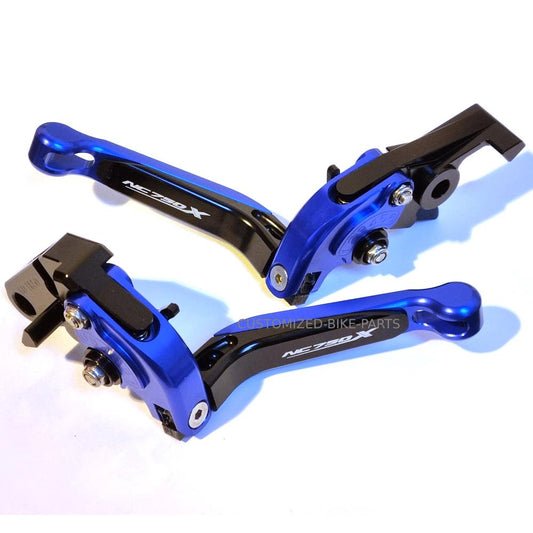 BLUE / BLACK ADJUSTABLE BRAKE & CLUTCH LEVERS SET - HONDA NC750X 2016-2023