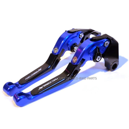 BLUE / BLACK ADJUSTABLE BRAKE & CLUTCH LEVERS SET - HONDA NC750X 2016-2023