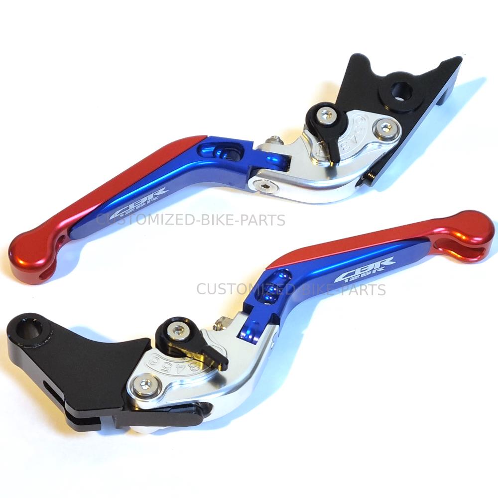 Honda CBR 125 R 2004-2023 | Adjustable Clutch Brake Lever Set Blue / Red