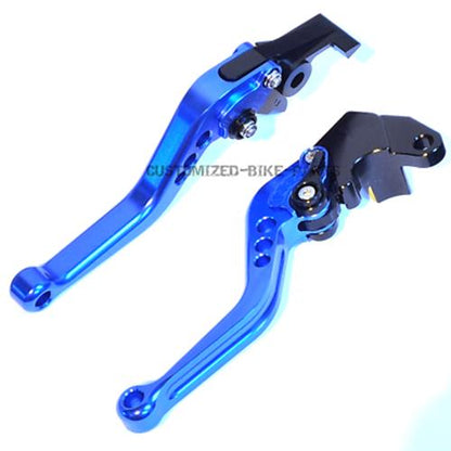 Short Blue Clutch & Brake Levers For Suzuki GSX-S 750 2011-2023