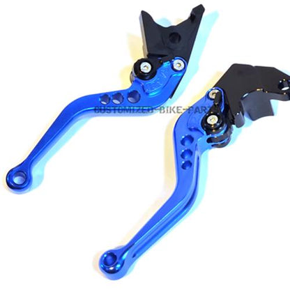 Short Blue Clutch & Brake Levers For Suzuki GSX-S 750 2011-2023