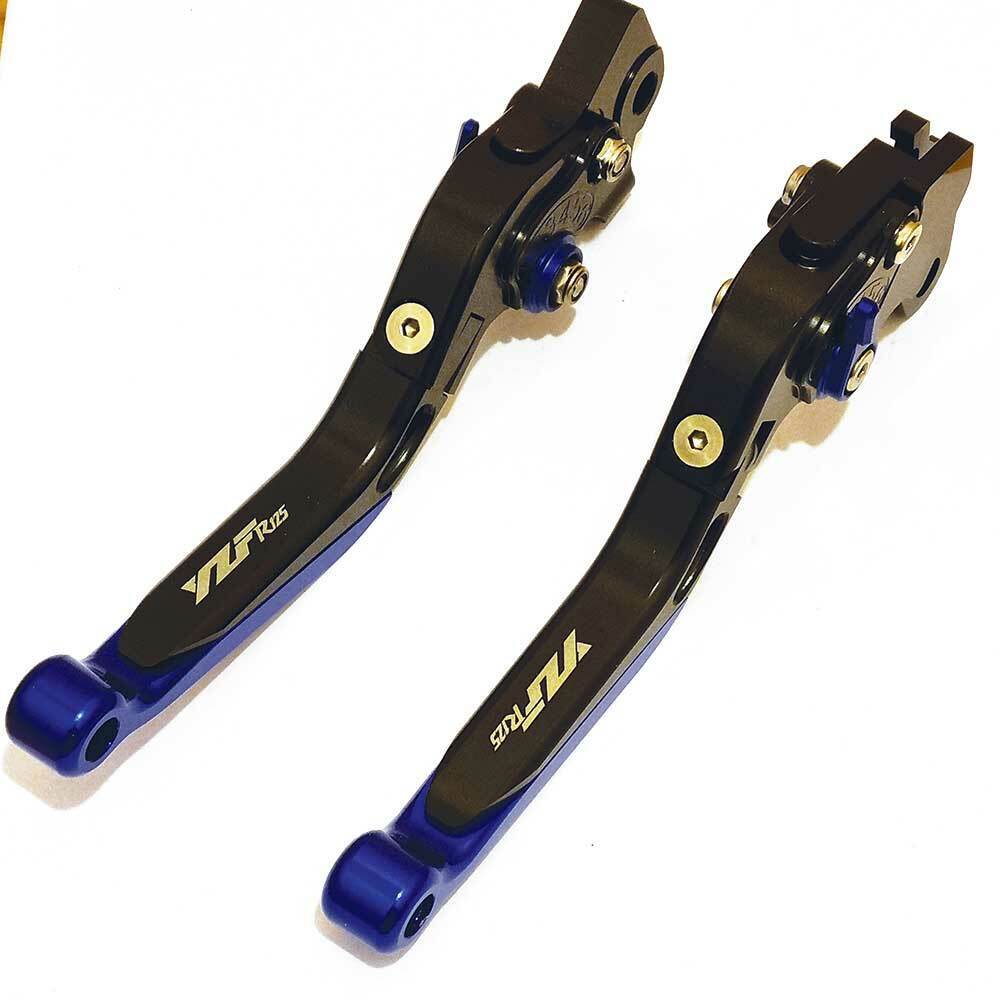 Yamaha YZF-R125 2012-2013 Adjustable Clutch Brake Lever Set - Black/Black/Blue