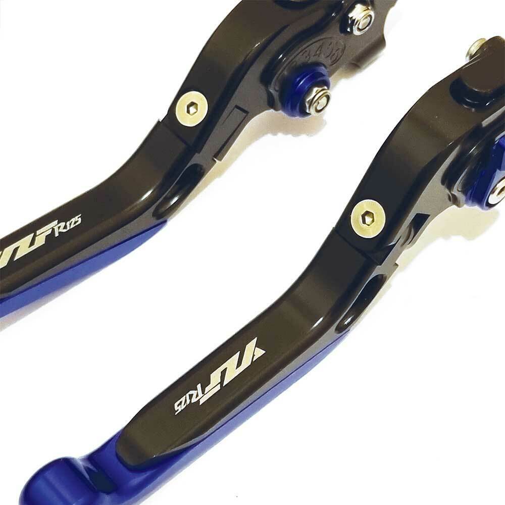 Yamaha YZF-R125 2012-2013 Adjustable Clutch Brake Lever Set - Black/Black/Blue