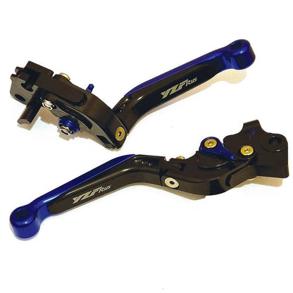 Yamaha YZF-R125 2012-2013 Adjustable Clutch Brake Lever Set - Black/Black/Blue