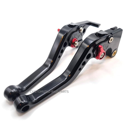 Short Black / Red Clutch & Brake Levers For Yamaha XSR 900 / 700 ABS 2016-2021