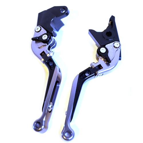 Adjustable Black / Grey Clutch & Brake Levers For Suzuki GSR 750 2011-2023