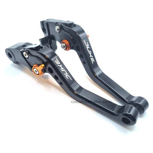 KTM 790 Duke 2018-2024 SHORT BLACK ADJUSTABLE BRAKE & CLUTCH LEVER SET