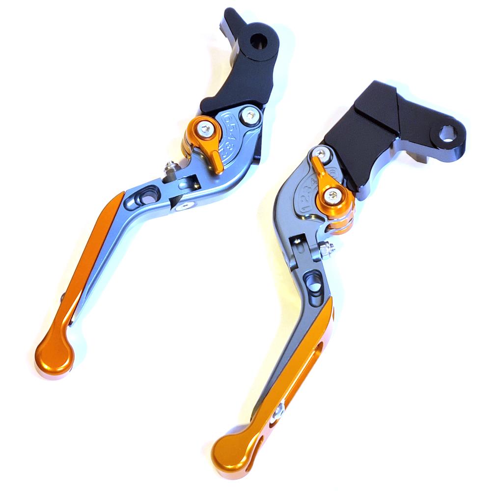 Adjustable Clutch & Brake Lever Set Titanium Orange - KTM 790 Duke 2018-2024