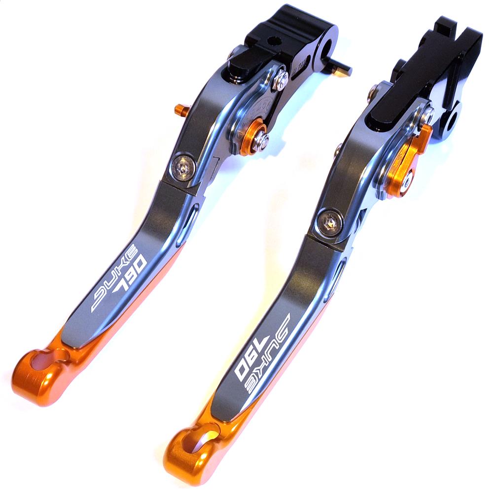 Adjustable Clutch & Brake Lever Set Titanium Orange - KTM 790 Duke 2018-2024