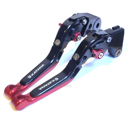 Suzuki GSX-S1000 Katana 2019-2023 - Adjustable Clutch Brake Lever Set Black/Red