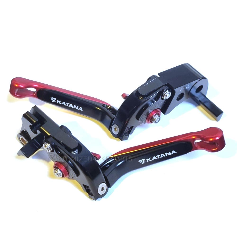 Suzuki GSX-S1000 Katana 2019-2023 - Adjustable Clutch Brake Lever Set Black/Red