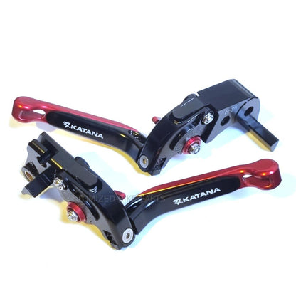 Suzuki GSX-S1000 Katana 2019-2023 - Adjustable Clutch Brake Lever Set Black/Red