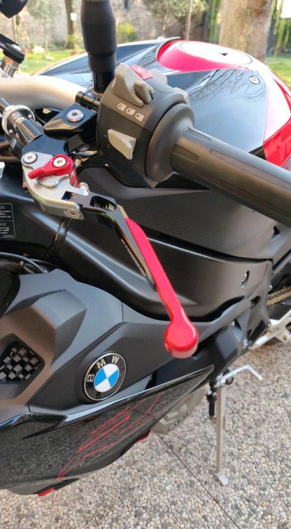 BMW S1000R S 1000 R 2015-2018 | Adjustable Clutch Brake Lever Set Black/Red