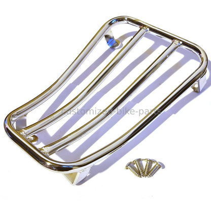 Vespa GTS Carrier Floor Runner GTV GT GTL Luggage Rack 125 200 250 300 - Chrome