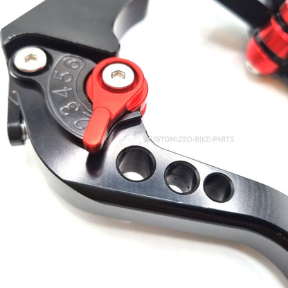 Short Black Red Clutch & Brake Levers For Honda CB125R 2019-2024