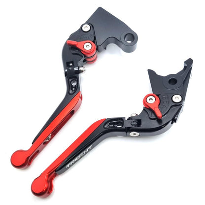 TRIUMPH TRIDENT 660 2021-2024 BLACK RED ADJUSTABLE EXTENDABLE BRAKE CLUTCH LEVER