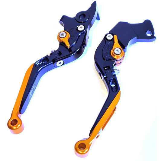 Adjustable Clutch & Brake Lever Set Black / Orange - KTM 390 Adventure 2020-2024