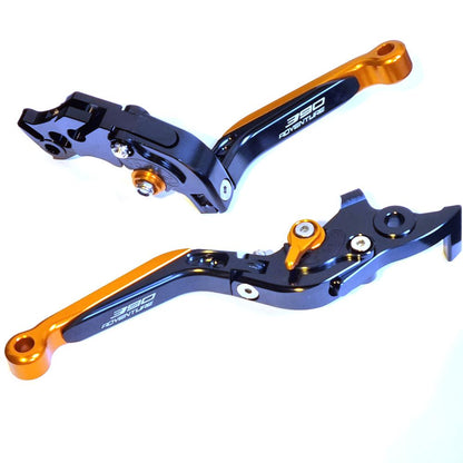 Adjustable Clutch & Brake Lever Set Black / Orange - KTM 390 Adventure 2020-2024