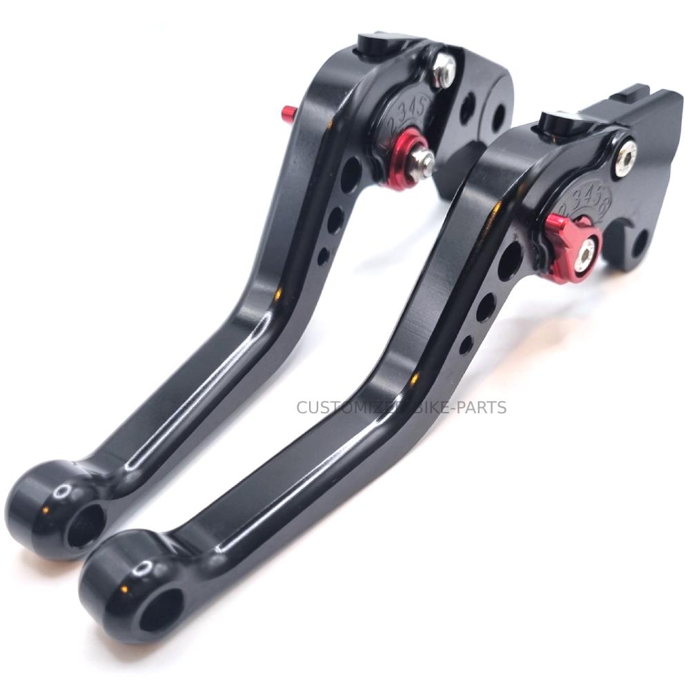 Short Black Clutch & Brake Levers For Suzuki GSX-R 600 K4 K5 2004-2005