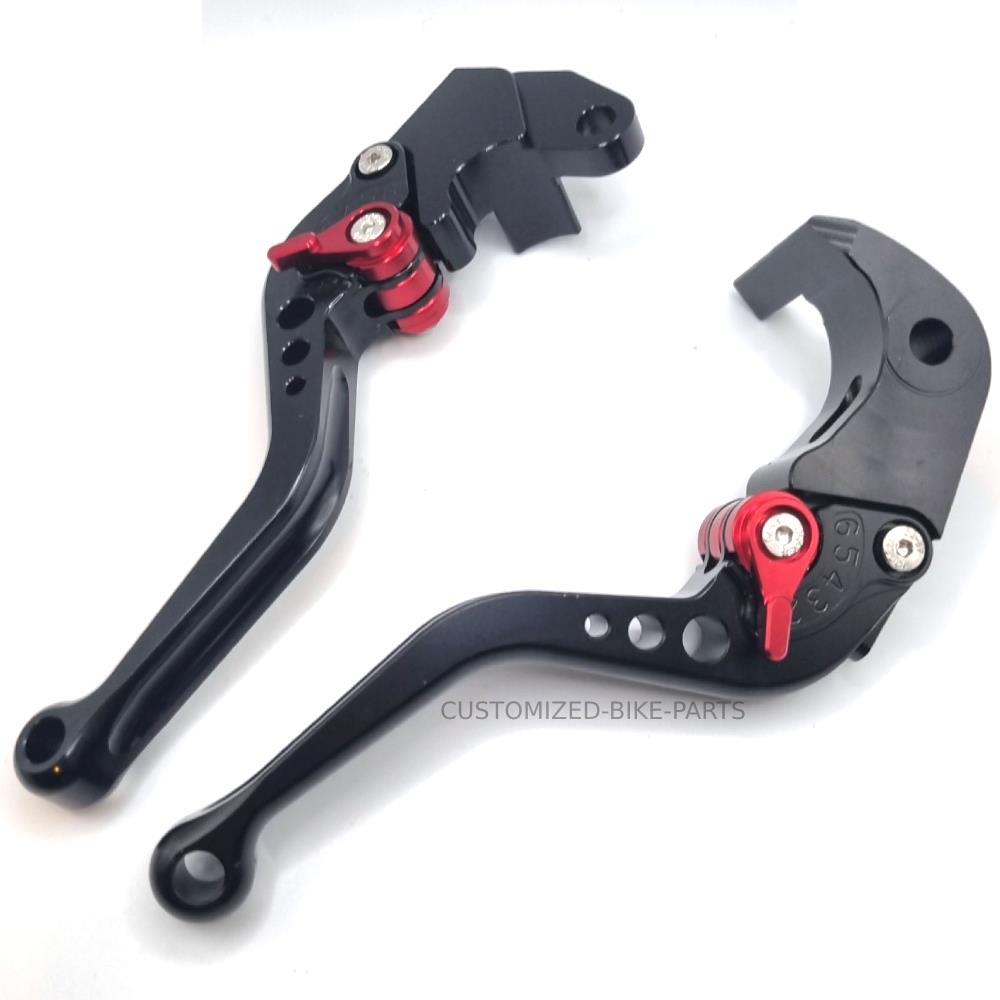 Short Black Clutch & Brake Levers For Suzuki GSX-R 600 K4 K5 2004-2005