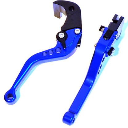 Short Blue Clutch & Brake Levers For GSX-R 600 K4 K5 2004-2005