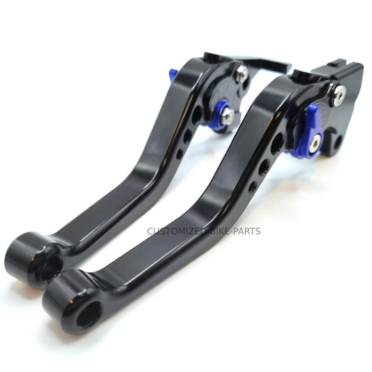 Short Black Blue Clutch & Brake Levers For Suzuki GSX-S 125 2020-2023