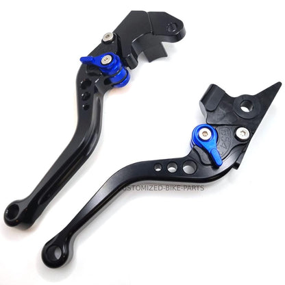 Short Black Blue Clutch & Brake Levers For Suzuki GSX-S 125 2020-2023